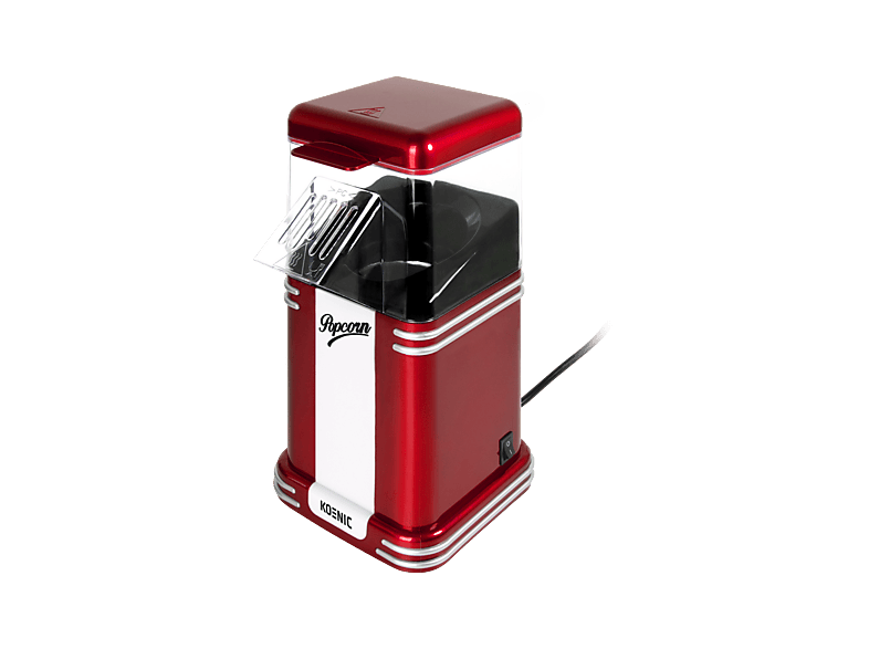 Palomitero - KOENIC KPM 1226, 1200 W, Control de Temperatura Automático, Seguridad y protección contra Sobrecalentamiento, Rojo