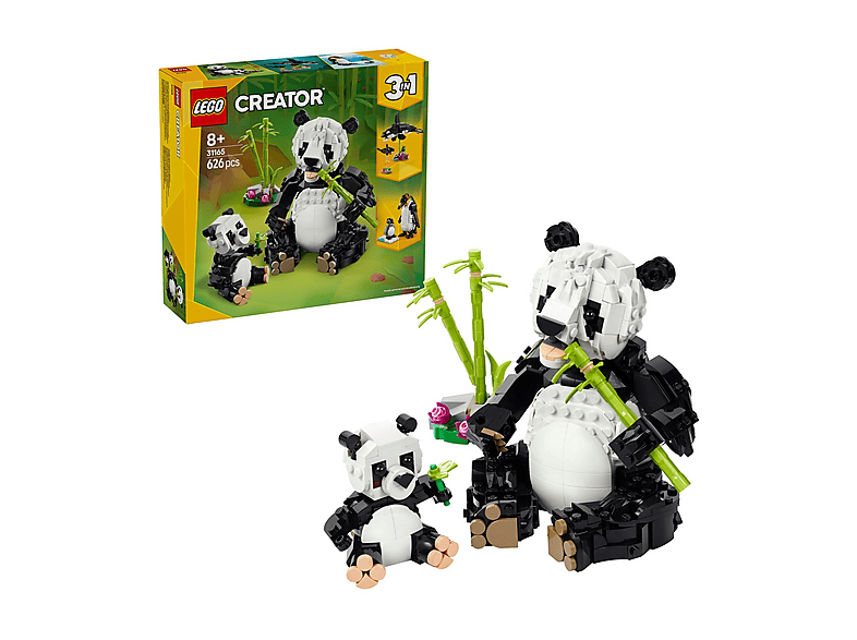 COSTRUZIONI LEGO Creator Animali selvatici: famiglia di panda - 31165