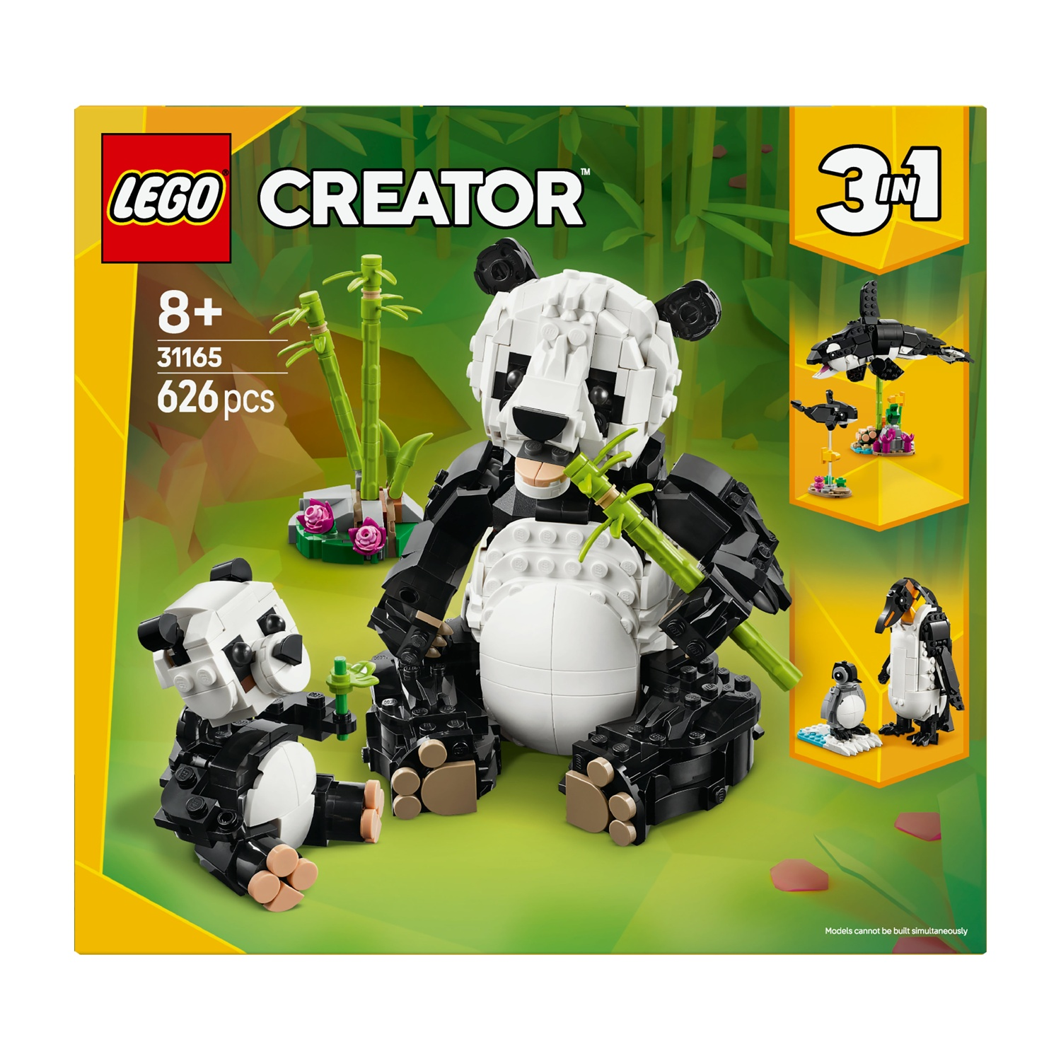 Mini Mattoncini Panda In ABS – 2 Pezzi – Set Da Costruzione Carino Per Bambini E Adulti