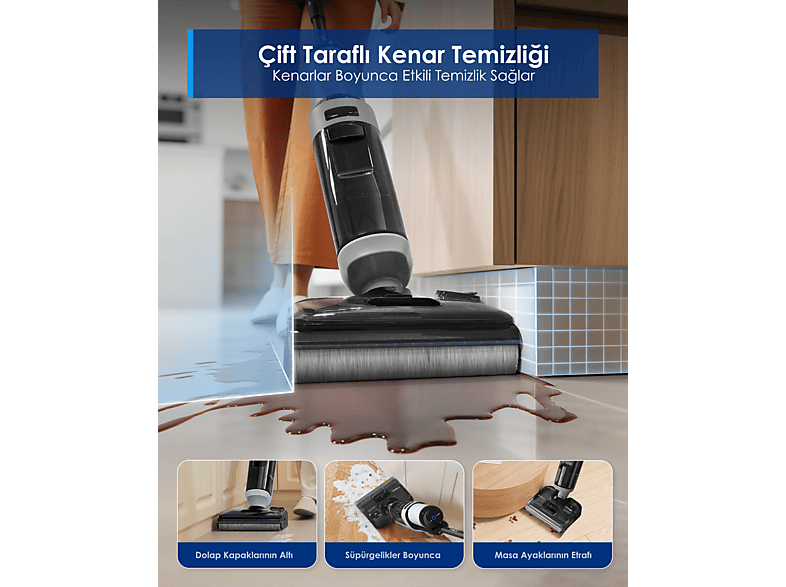 TINECO Floor One i5 Stretch Plus Islak Kuru Dikey Süpürge Fiyat