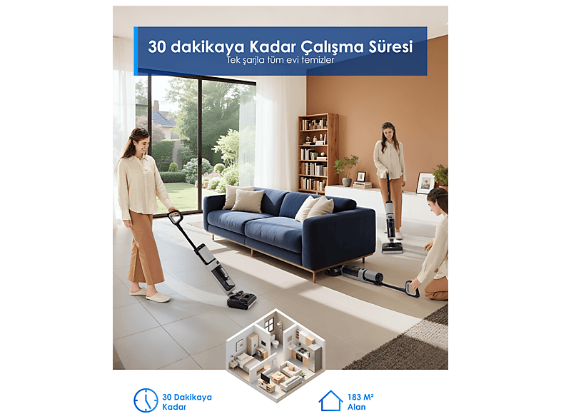 TINECO Floor One i5 Stretch Plus Islak Kuru Dikey Süpürge Fiyat
