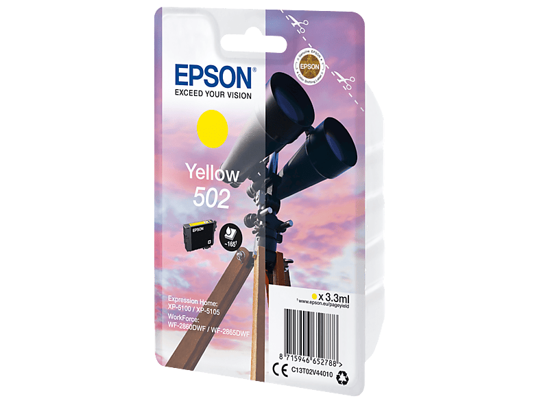 Tusz EPSON 502 Żółty 3.3 ml C13T02V44010 – zdjęcie 3