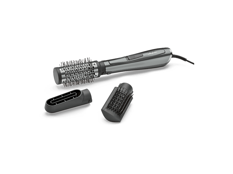 Babyliss AS261E Xanadu Air Styler Warmluftbürste Silber, 1000 Watt, 3 Aufsätze
