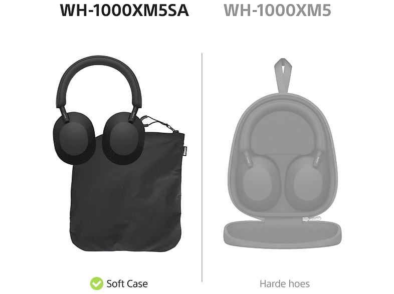 SONY WH-1000XM5SA ソフトケース付き　海外限定SAモデル SONY WH-1000XM5SA Soft Case Edition Over-ear Draadloze