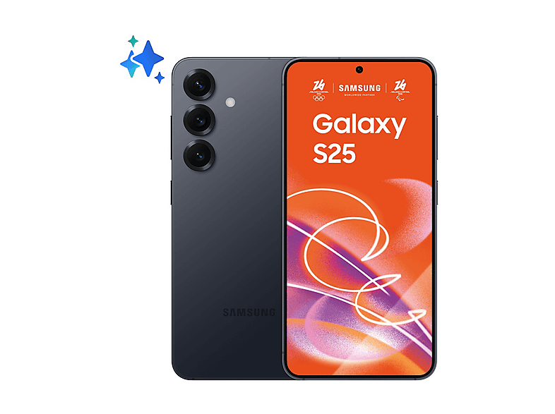 Samsung Galaxy S25 128Gb, 128 GB, Black/Blue Smartphone