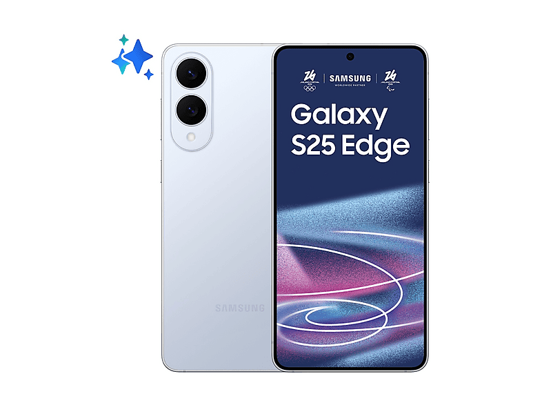 SAMSUNG Galaxy S25 Edge 256GB, 256 GB, Titanium Icyblue