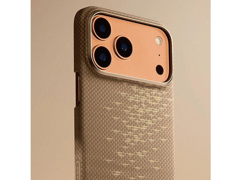 Etui PITAKA Ultra-Slim MagSafe do Apple iPhone 17 Pro Golden Glint – zdjęcie 3