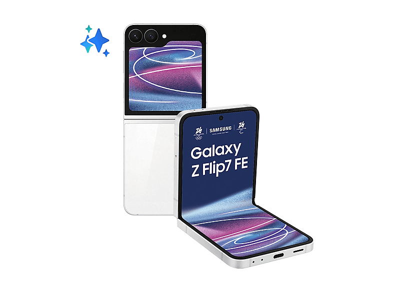 SAMSUNG Galaxy Z Flip7 FE 128GB, 128 GB, WHITE