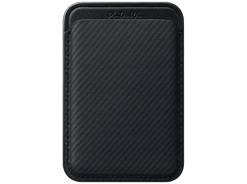 Etui portfel PITAKA Woven Wallet MagSafe Czarnoszary