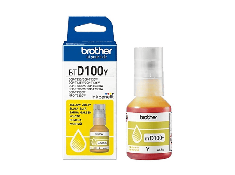 Brother BTD100Y Żółty 48,8ml
