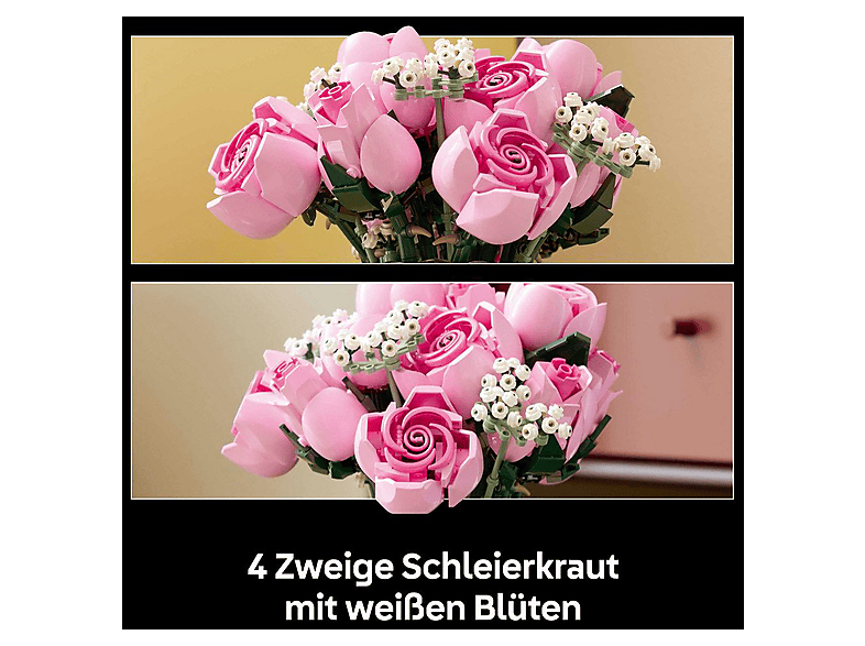 Lego The Botanical Collection 10374: Rosa Rosenstrauß Bausatz — Foto 4 von 5