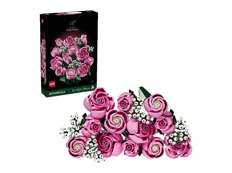 Lego The Botanical Collection 10374: Rosa Rosenstrauß Bausatz