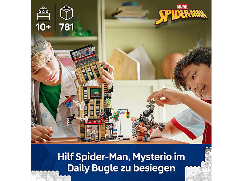 Thumbnail - LEGO Super Heroes 76342 Spider-Man vs. Mysterio: Daily Bugle Bausatz, Mehrfarbig