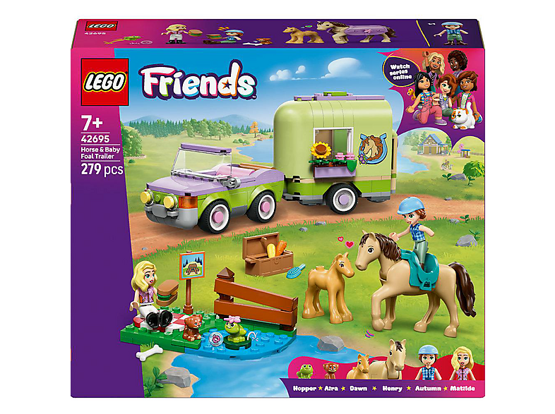 Lego Friends: 42695 Pferd und Fohlen mit Pferdeanhänger (Ab 7 Jahren) Bausatz — Foto 3 von 5
