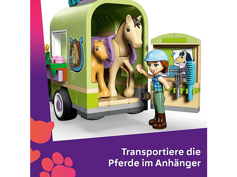 Lego Friends: 42695 Pferd und Fohlen mit Pferdeanhänger (Ab 7 Jahren) Bausatz — Foto 2 von 5