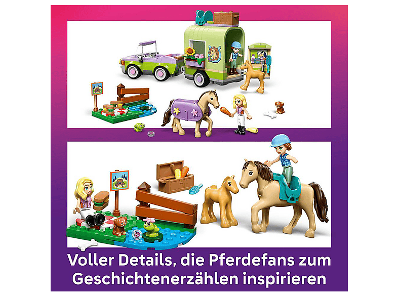 Lego Friends: 42695 Pferd und Fohlen mit Pferdeanhänger (Ab 7 Jahren) Bausatz — Foto 4 von 5