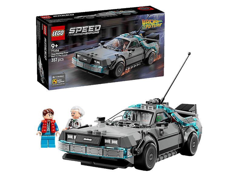 Lego Speed Champions: 77256 Zeitmaschine aus Zurück in die Zukunft (ab 9 Jahren) Bausatz, Mehrfarbig