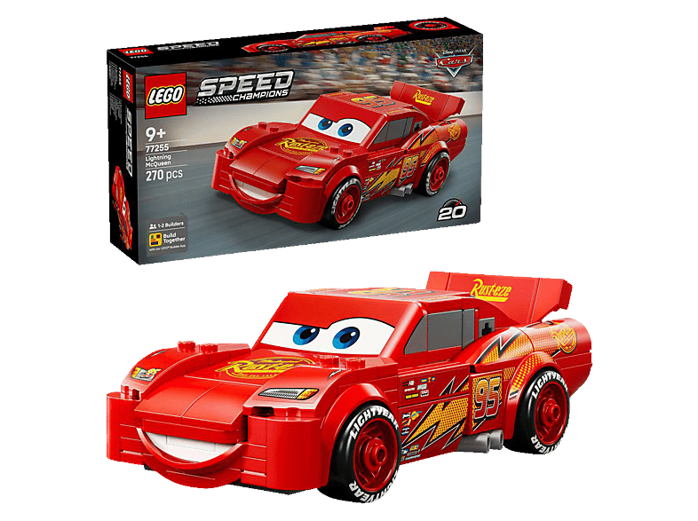 Lego Disney: 77255 Lightning McQueen Bausatz, Rot