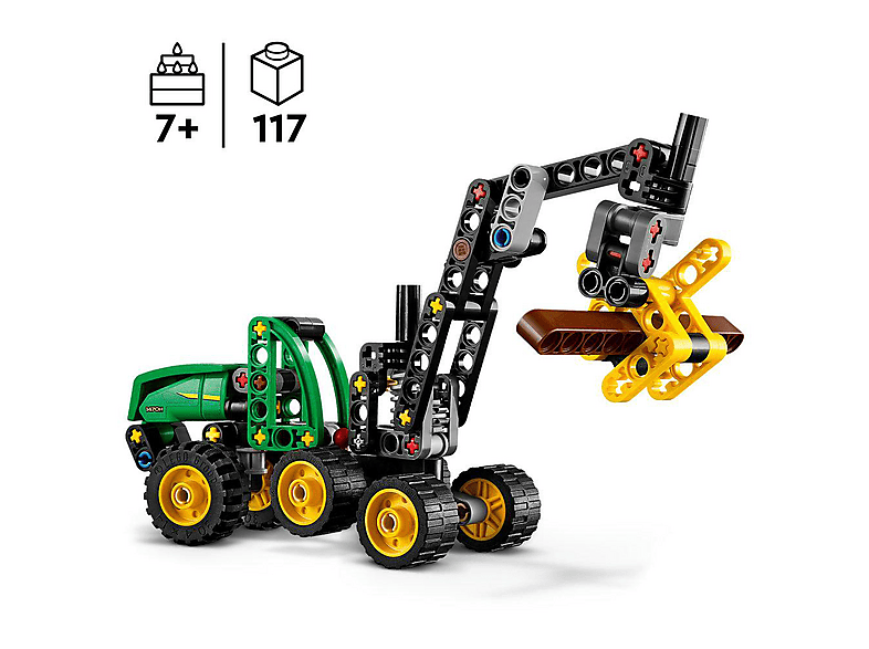 Thumbnail - LEGO Technic 42218 John Deere 1470H Rad-Harvester Bausatz, Mehrfarbig