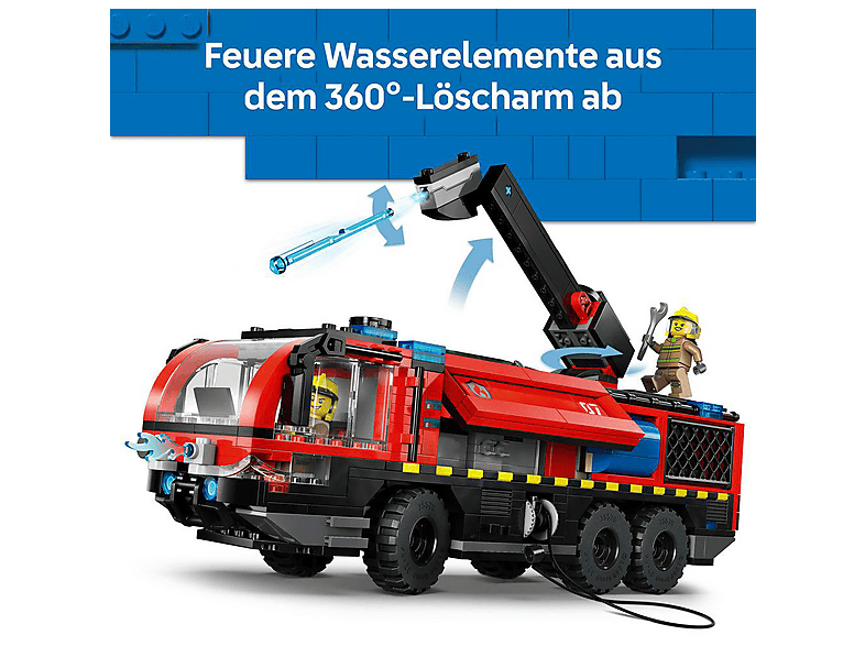 Lego City 60499 Flughafenlöschfahrzeug Bausatz, Mehrfarbig — Foto 5 von 5