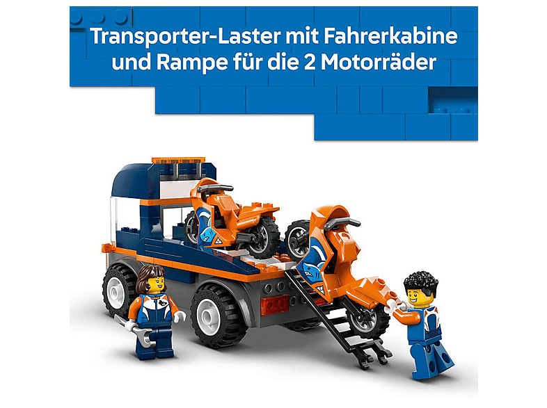 Lego City 60491 Motorradtransporter Bausatz, Mehrfarbig — Foto 4 von 5