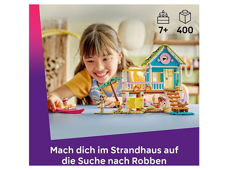 Thumbnail - LEGO Friends 42699 Strandhaus mit Robben Bausatz, Mehrfarbig