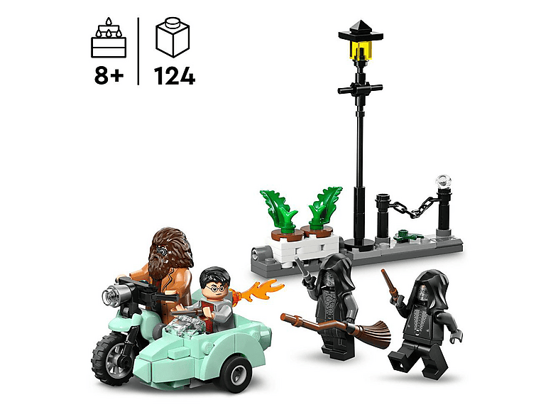 Thumbnail - LEGO Harry Potter™ 76459 Hagrids und Harrys Flucht aus dem Ligusterweg Bausatz, Mehrfarbig