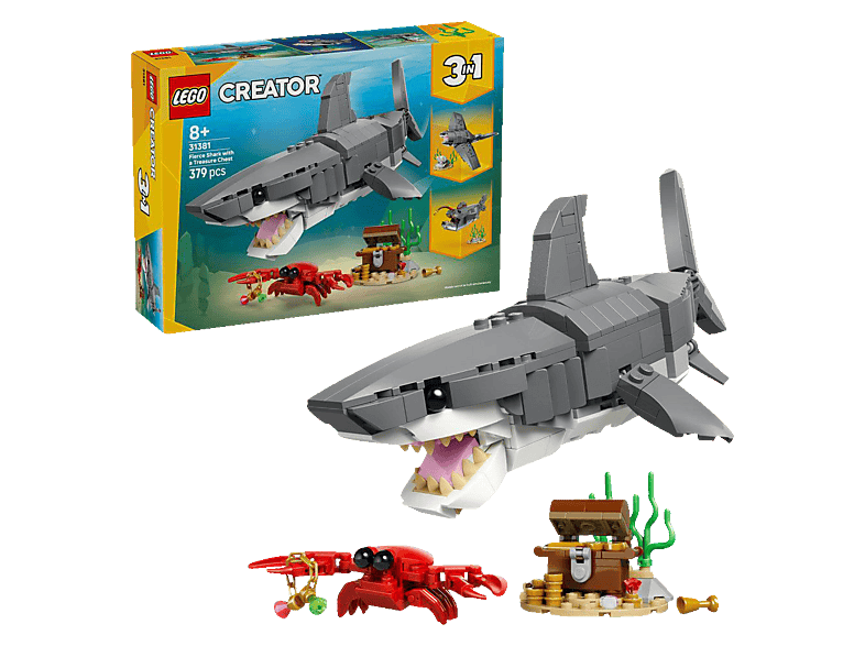 lego-creator-31381-wilder-hai-mit-schatztruhe-bausatz-mehrfarbig