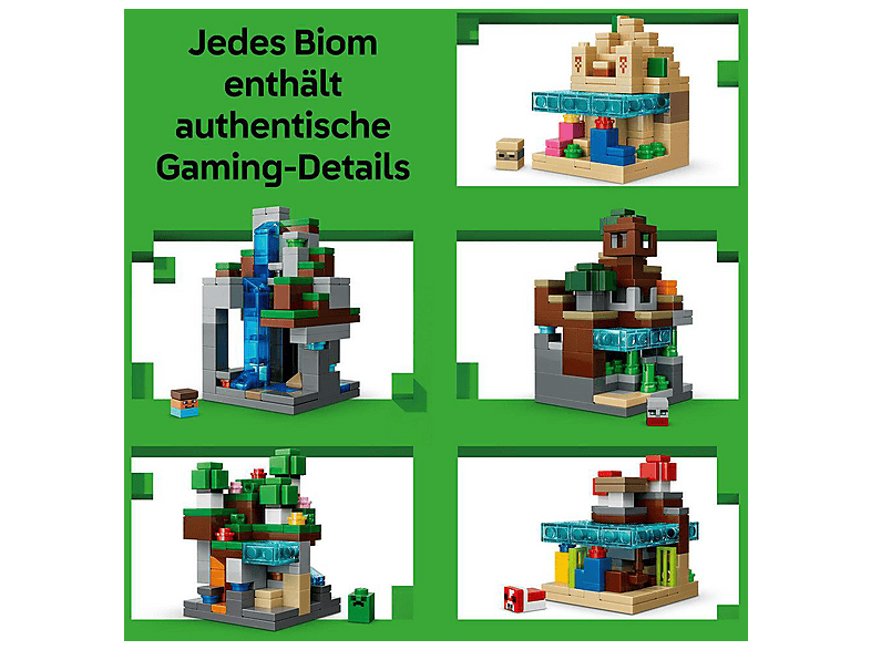 Thumbnail - LEGO Minecraft 21589 Mini-Biome Bausatz, Mehrfarbig