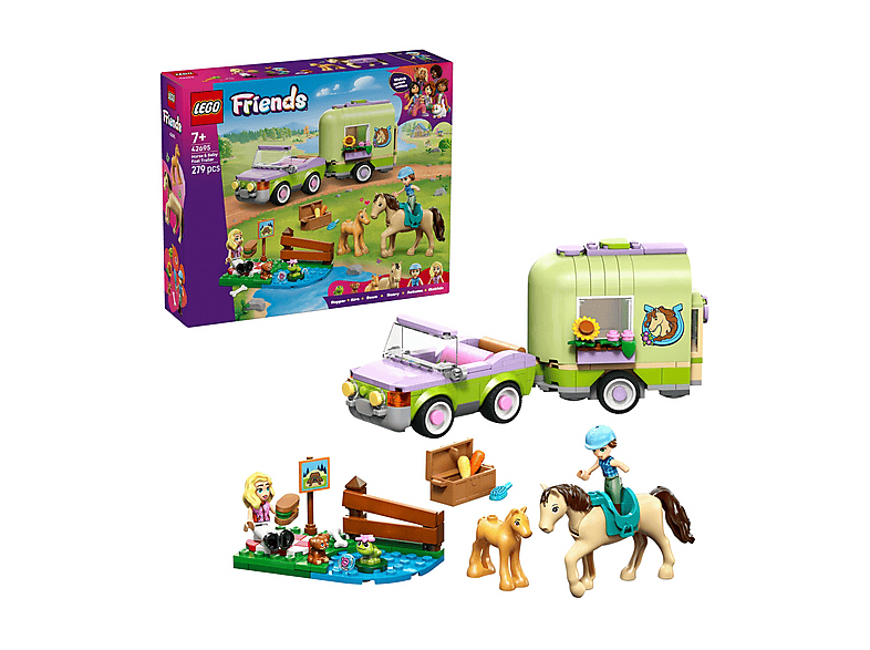 COSTRUZIONI LEGO Friends Rimorchio per cavallo e puledro - 42695