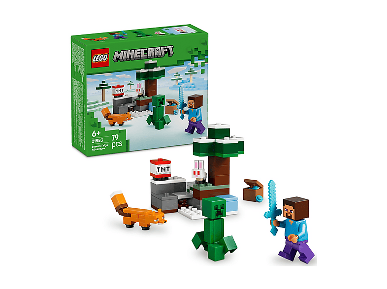 COSTRUZIONI LEGO Minecraft Avventura di Steve nella taiga - 21583