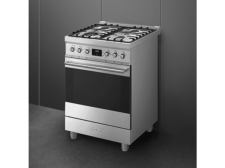 Smeg C6GMXD2 Standherd (EEK: A, Gaskochfeld, 70 l, Edelstahl) — Foto 3 von 5
