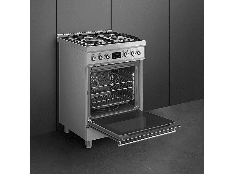 Smeg C6GMXD2 Standherd (EEK: A, Gaskochfeld, 70 l, Edelstahl) — Foto 4 von 5