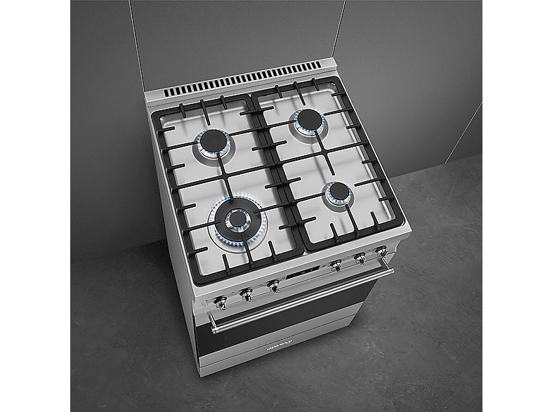 Smeg C6GMXD2 Standherd (EEK: A, Gaskochfeld, 70 l, Edelstahl) — Foto 5 von 5
