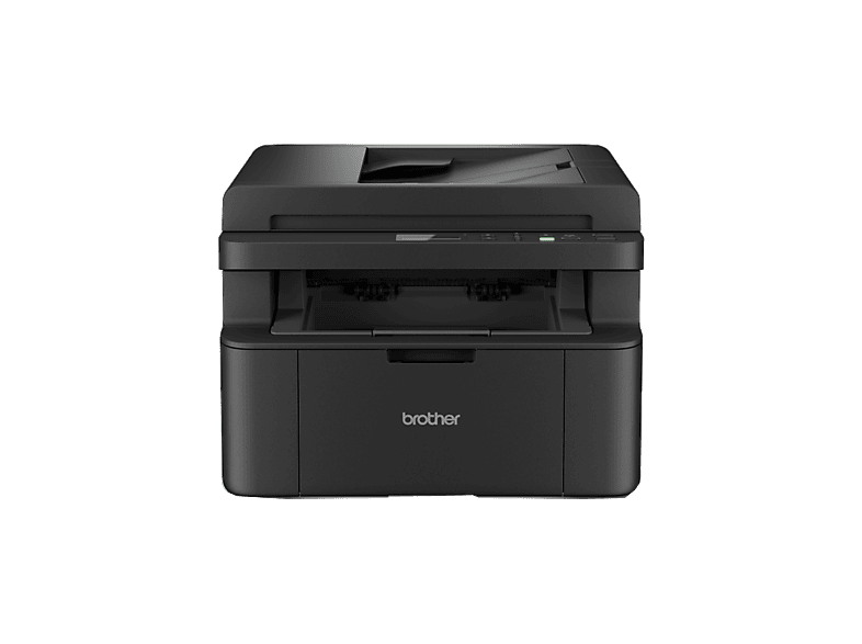 Impresora láser - Brother DCP-L1660W, Multifunción, Monocromo, 20 ppm, ADF, Panel de control LCD 2 líneas, WiFi, 128 MB, Negro