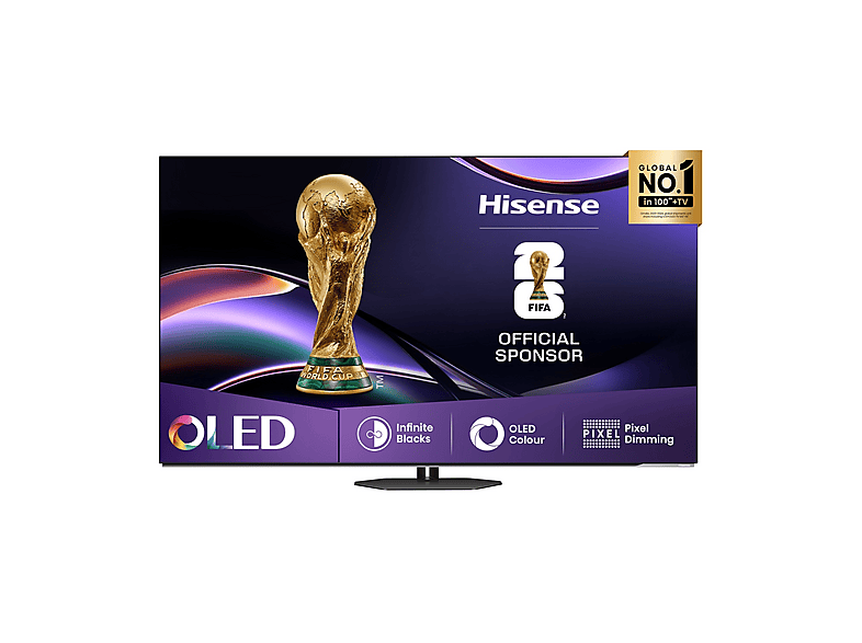 Hisense 65A85Q TV 65″ 4K Ultra HD Smart con Wi-Fi Nero e Grigio