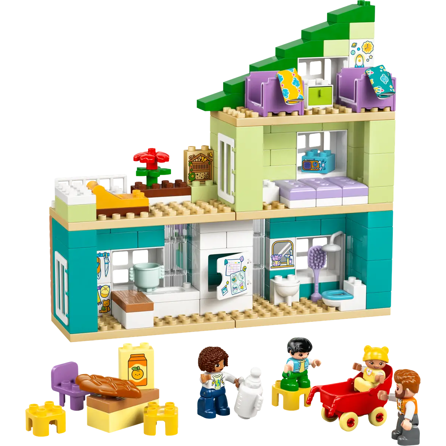 Lego Duplo 10470 3in1 Woonhuis Met Figuren Bouwstenen