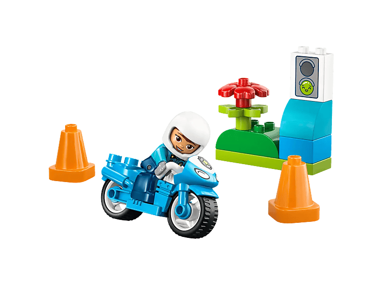 Lego Duplo 10471 Blauwe Politiemotor Bouwstenen afbeelding