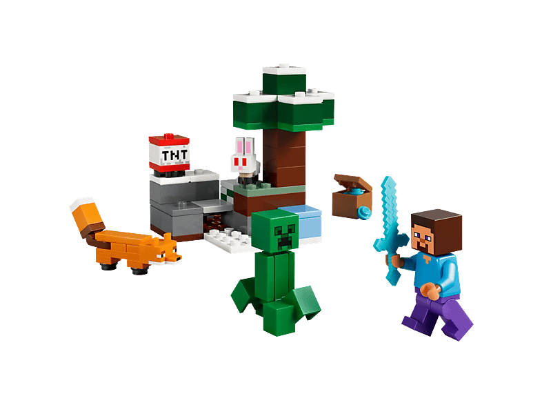 Lego Minecraft 21583 Steve's Taiga-avontuur Bouwstenen afbeelding