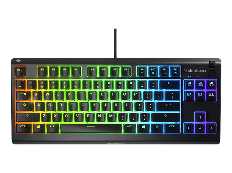 STEELSERIES APEX 3 TKL (CH Layout), Gaming Tastatur, Kabelgebunden, Schwarz