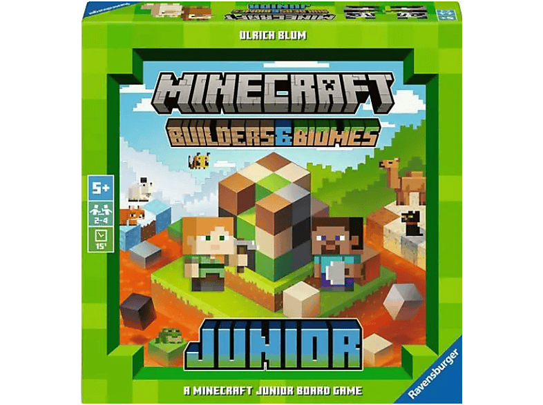Ravensburger Minecraft Builders & Biomes Junior - Kinderspiel ab 5 Jahre