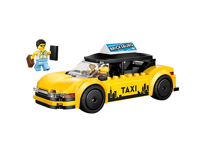 Lego City 60487 Gele Taxi Bouwstenen afbeelding