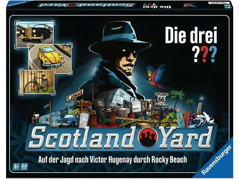 Ravensburger Die drei ??? Scotland Yard - Gesellschaftsspiel ab 8 Jahre; Familienspiele