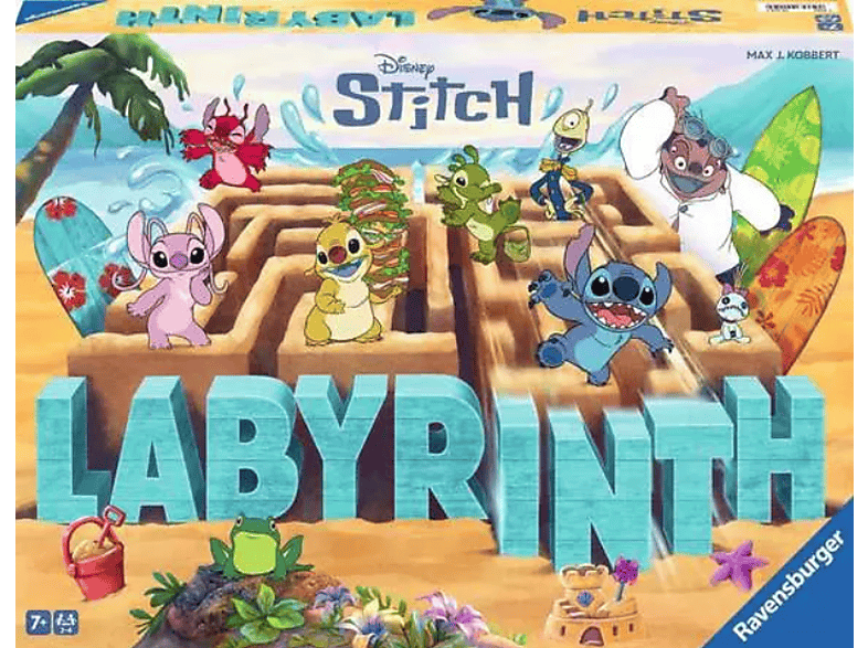 Ravensburger Stitch Labyrinth - Gesellschaftsspiel ab 7 Jahre; Familienspiele