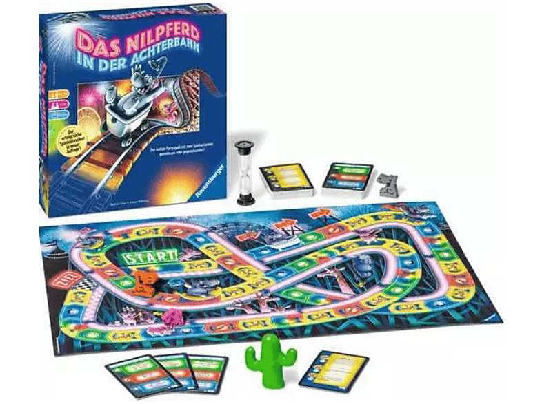 Ravensburger Das Nilpferd in der Achterbahn - Brettspiel ab 10 Jahre; Partyspiel — Foto 2 von 2