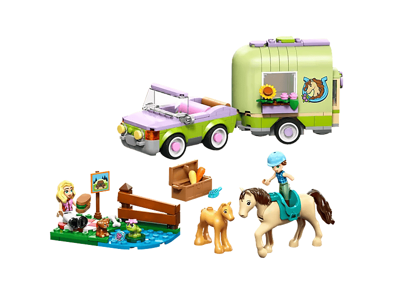 LEGO Friends Trailer met paard en veulen