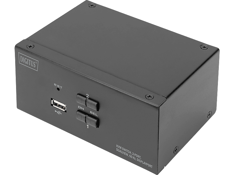 DIGITUS KVM-Switch, mit 2 Port, 4K; KVM-Switch----KVM-Switch