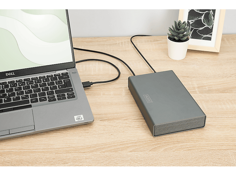 DIGITUS SSD/HDD SATA-Festplattengehäuse, 3.5", 16 TB; Externes Festplattengehäuse----Externes Festplattengehäuse — Foto 2 von 2