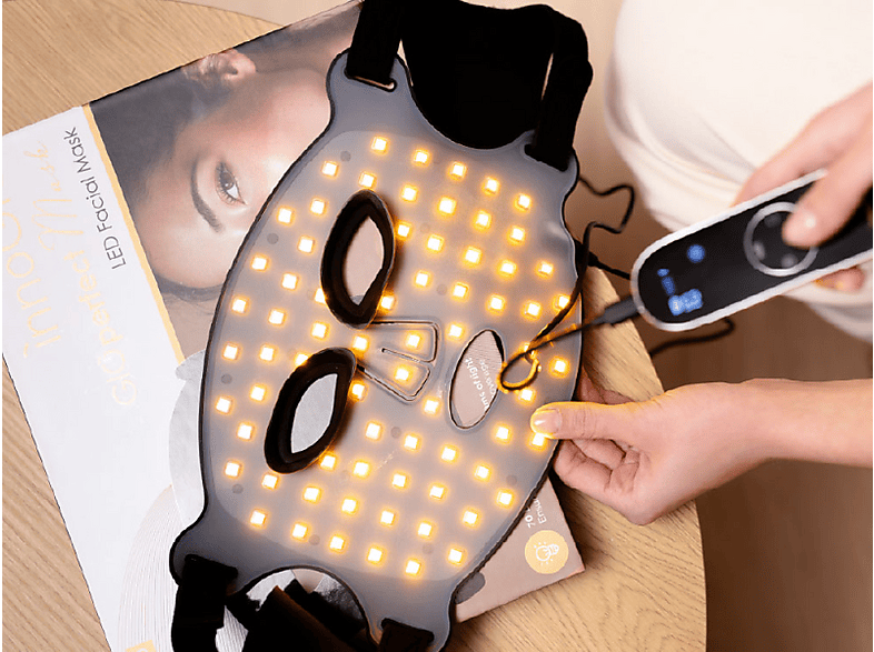 Maska kosmetyczna LED INNOGIO GIOperfect Mask GIO-780 Czarny – zdjęcie 3
