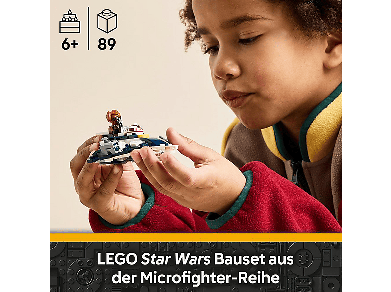 Thumbnail - LEGO Star Wars™ 75400 Plo Koons Jedi Starfighter Microfighter Bausatz, Mehrfarbig
